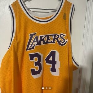 Mitchell & Ness Lakers Gold Jersey